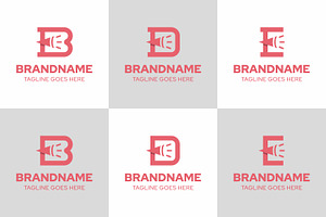 Letter B D E Trumpet Logo Set, a Branding & Logo Template by Pray Art Design Studio