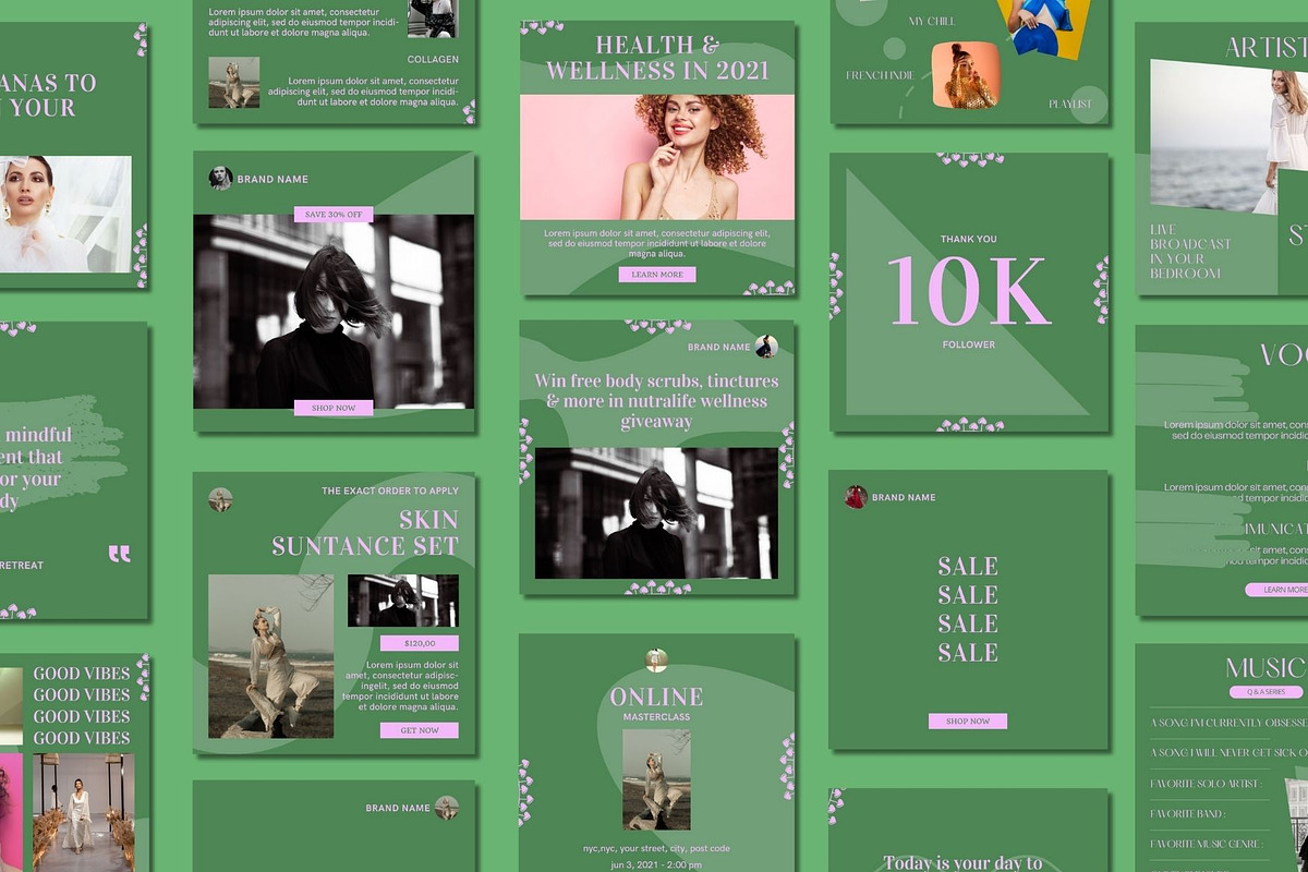 Angelic Social Media Post Templates, a Social Media Template by BoontenStudio (Photo 3 of 7)