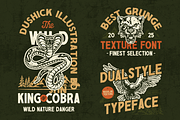 Dushick, a Sans Serif Font by Burntilldead (Thumbnail 5 of 12)