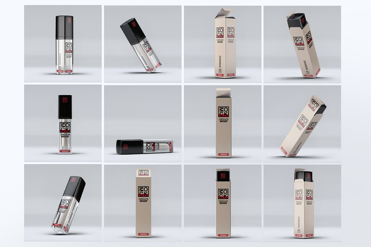 Cosmetic Concealer Mockup, an Advertising Mockup by Hubzway (Photo 7 of 9)