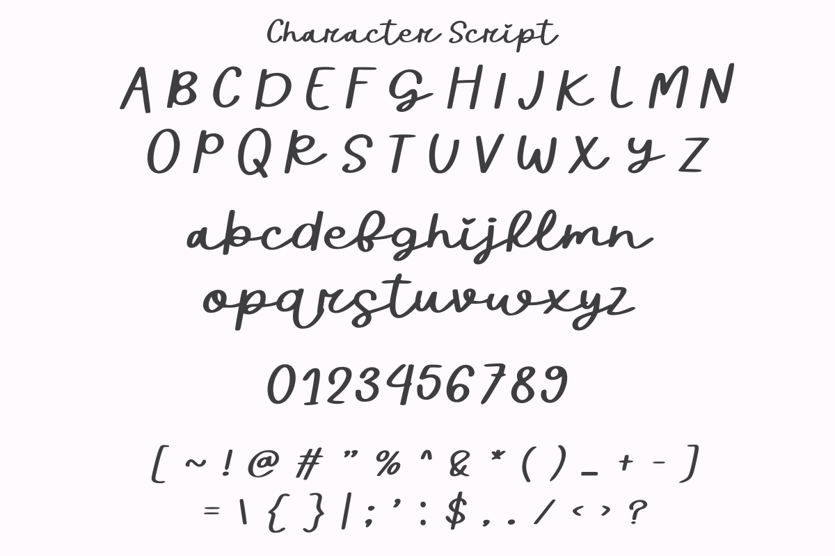 Blooming Dream Duo, a Handwritten Font by SaktiAvellin (Photo 5 of 9)