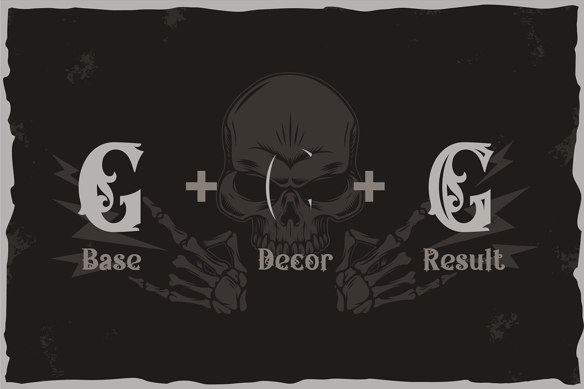 Tattoo Master - vintage layered font, a Blackletter Font by Fractal fonts & graphics (Photo 3 of 4)