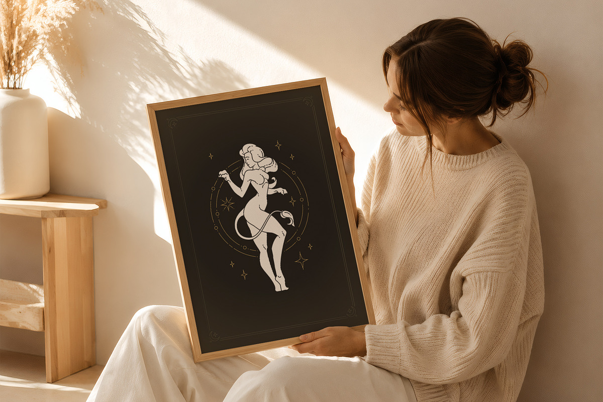 Leo Zodiac Goddess Wall Art, a Person Illustration by Vasya Kobelev (Photo 3 of 7)