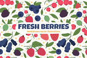 Ripe delicious berries, a Food Illustration by Torontotokio (Thumbnail 1 of 5)