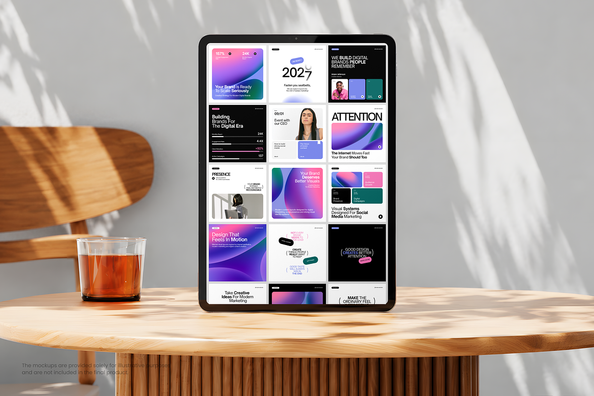 Digital Aura Social Media Kit, a Social Media Template by Karisma Studio (Photo 4 of 10)