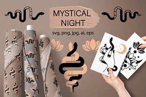 Mystical svg illustrations