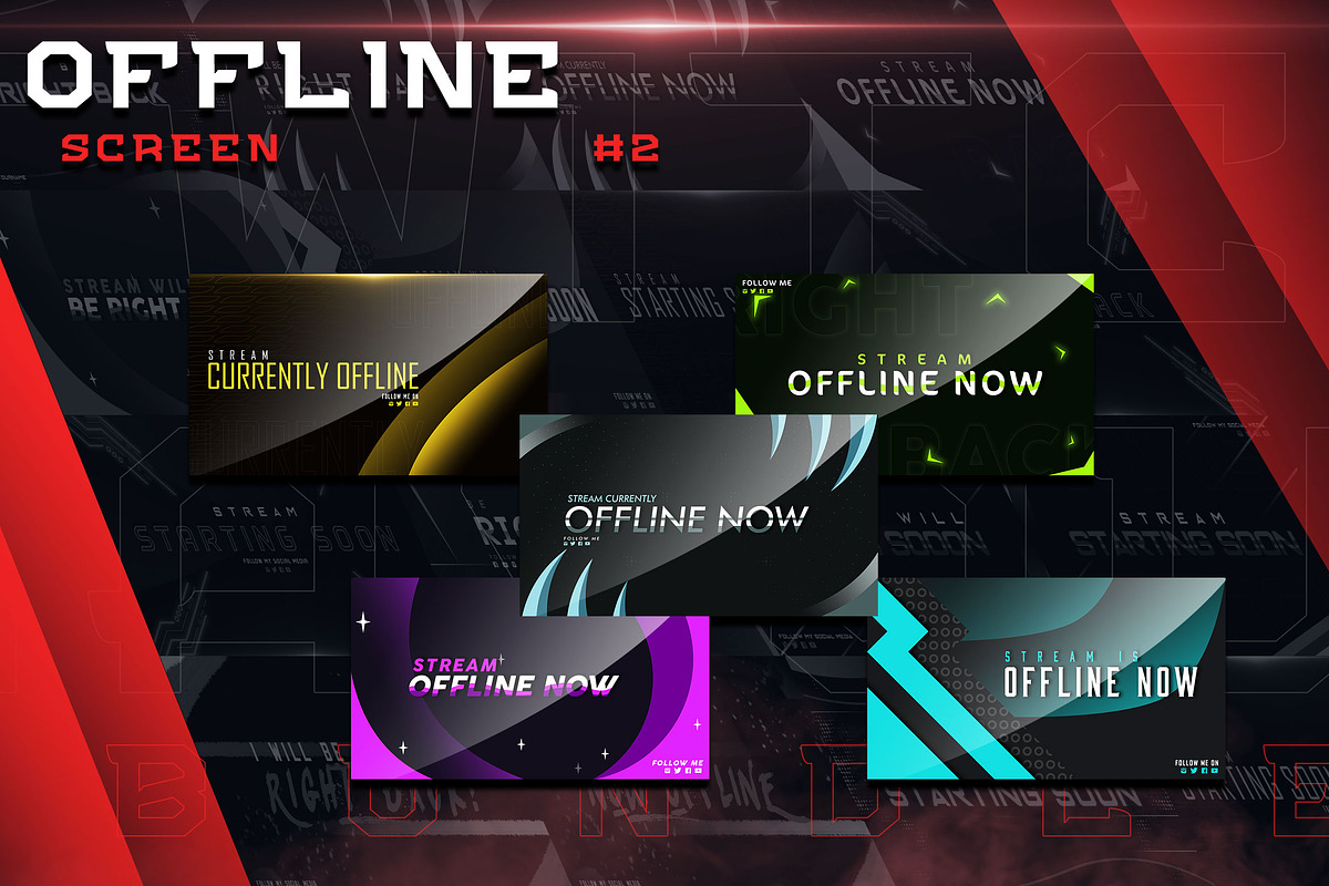 Twitch Layout Creator Bundle, a Social Media Template by Haws.std