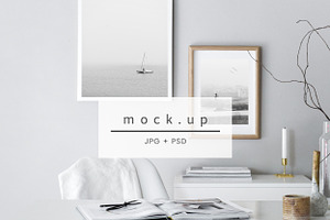 Frame mock up, interior mockup