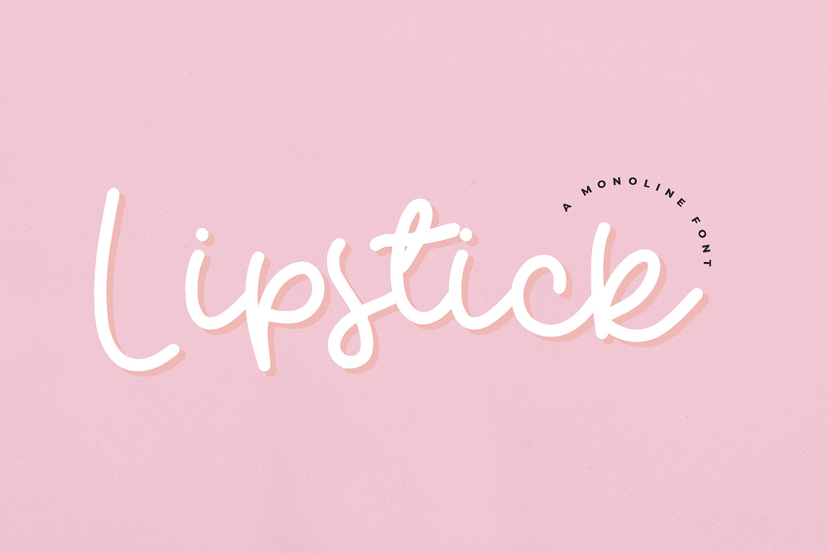 Lipstick, a Script Font by Paul Hewitt (Photo 5 of 7)