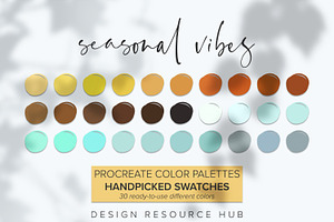 Procreate Color Palette SeasonalVibe