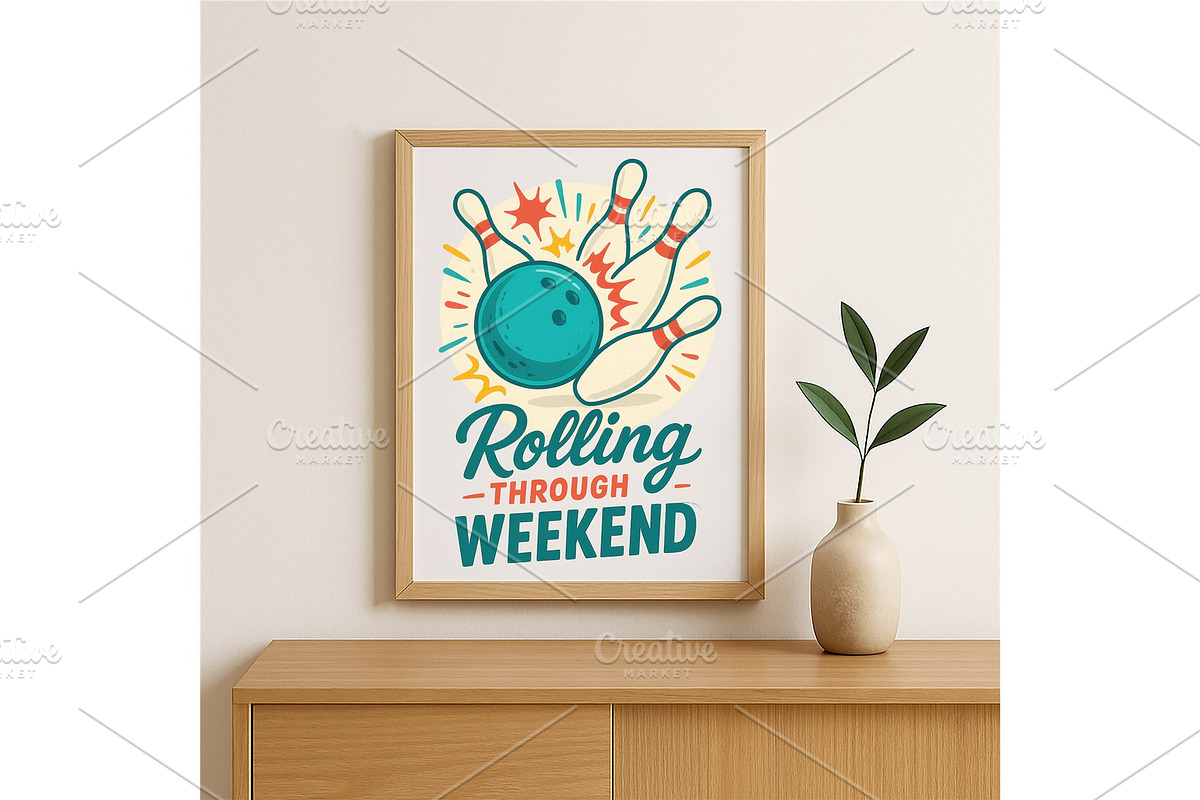 Rolling Through Weekend Wall Art, a Background Graphic by LaseredNinja (Photo 2 of 7)