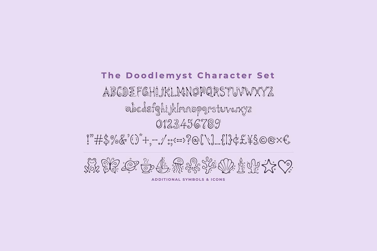 Doodlemyst Mystical Doodle Font, a Handwritten Font by Graphic Spirit (Photo 2 of 8)