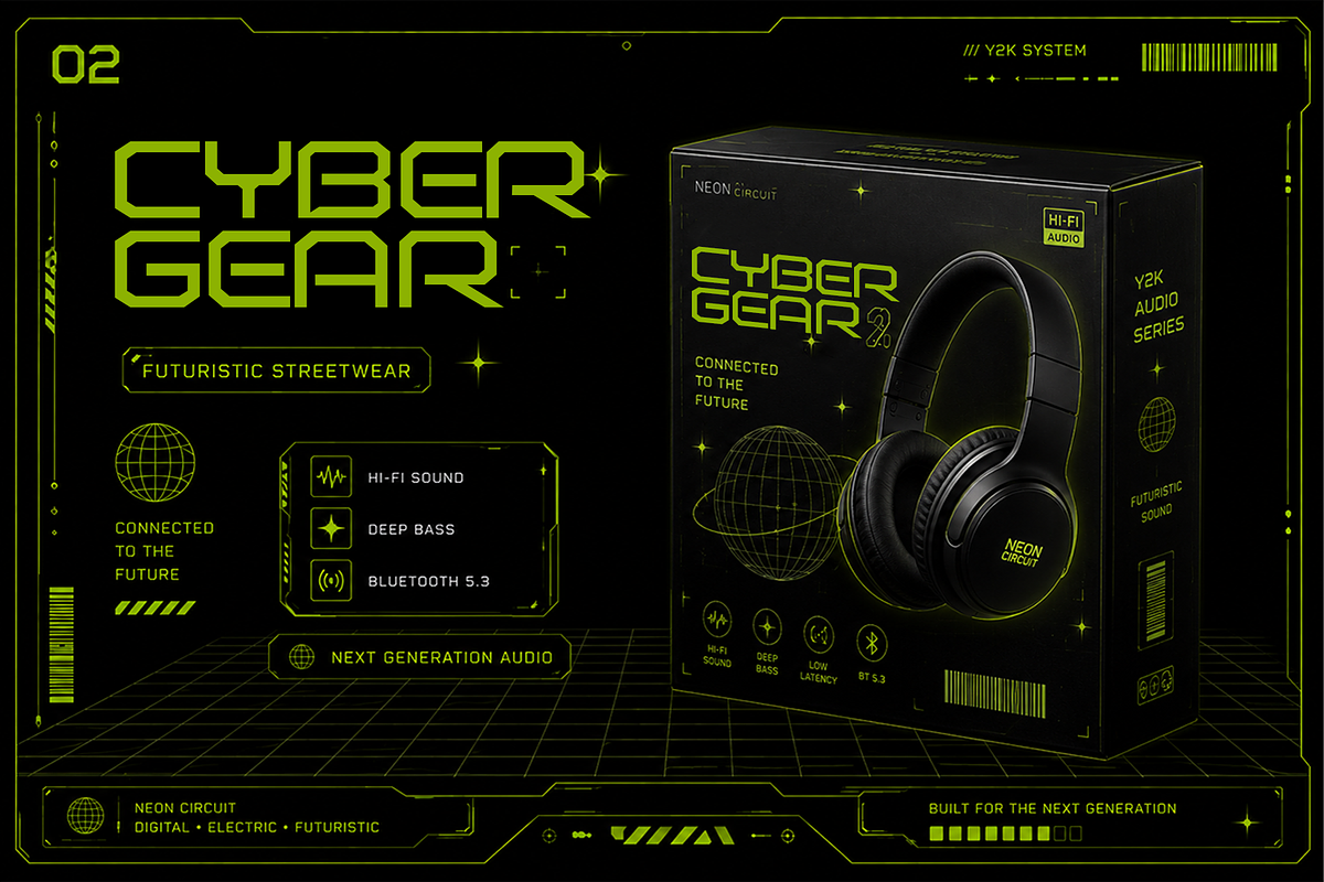 Neon Circuit - Modern Display Font, a Sans Serif Font by overlaytemplates (Photo 2 of 5)