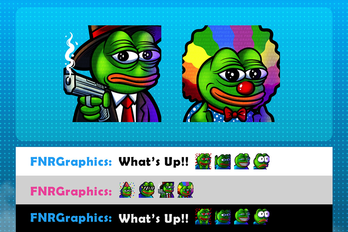 Pepe The Frog Twitch Emotes, an Illustration by FNR Graphics (Photo 4 of 5)