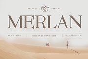 Merlan - Modern Serif Font, a Font by Yukita Creative (Thumbnail 1 of 9)