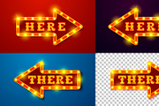 Vector Retro style light letters, a Decorative Illustration by Tashal (Thumbnail 13 of 15)