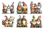 Christmas Whimsical Gnome Friend, a Seasonal Illustration by Creative Art (Thumbnail 3 of 7)
