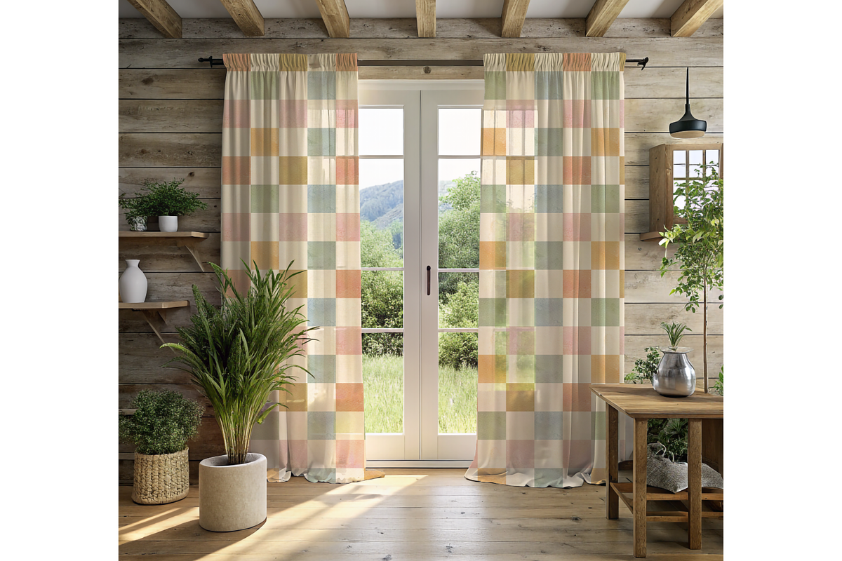 Earthy Boho Checkered Grid Pattern, a Pattern Graphic by OwlAndFern (Photo 8 of 13)