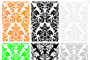Vector/Bitmap Damask Seamless Tiles, a Pattern Graphic by Penina (Thumbnail 2 of 3)