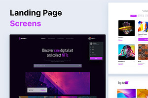 RareNFTs - NFT Landing Page UI Kit