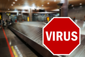 Stop wuhan coronavirus pandemic stock photo containing 2019-ncov and airplane