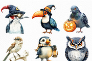Spooky Halloween Quirky Bird Clipart, an Illustration by Craft Nest (Thumbnail 3 of 6)
