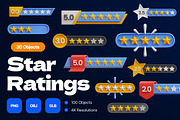 3D Star Ratings, an Object 3D Model by Rakata Studio (Thumbnail 1 of 3)