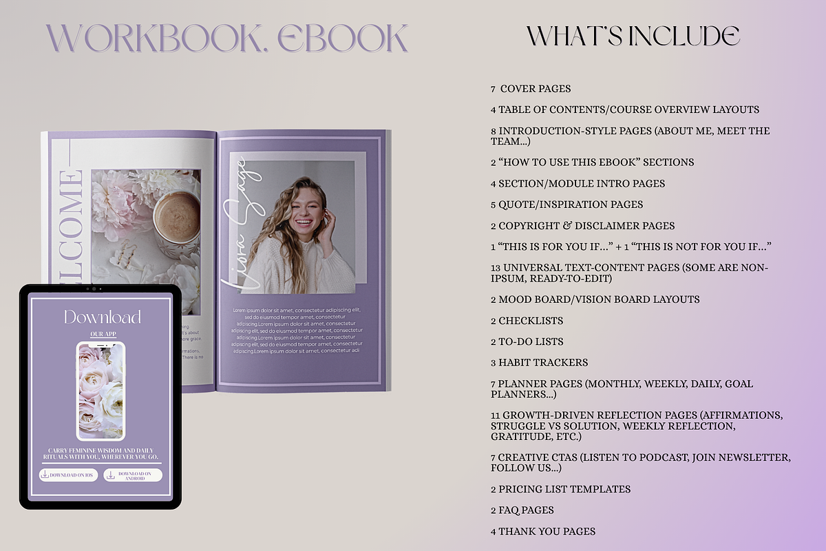3-In-1Workbook,Ebook& Guided Journal, a Templates & Theme by Lindy Bloom (Photo 15 of 18)