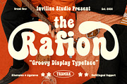 Rafion - Groovy Display Font, a Slab Serif Font by Inviline.co (Thumbnail 1 of 10)