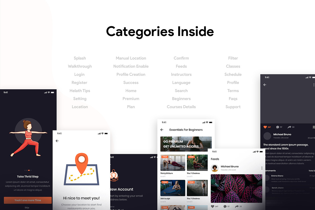 Smile 2.0 - Yoga UI Kit, an UI Kit Template by SyalUIUX (Photo 3 of 9)