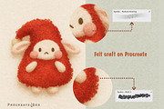 Needle Felt Procreate Brushes, a Brush Add-On by ProcreateiBox (Thumbnail 3 of 9)