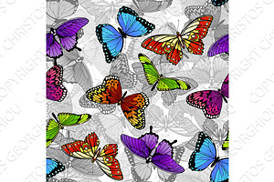 Butterfly Seamless Background Pattern