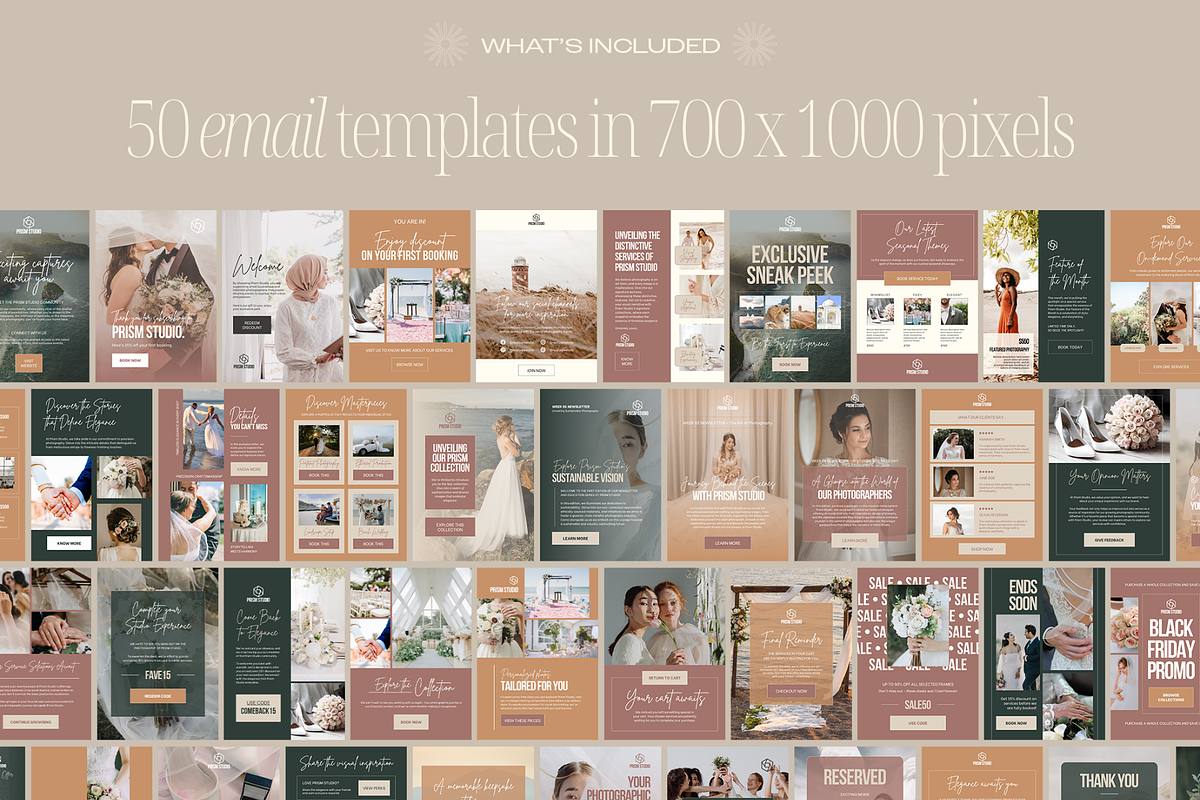 50 Photography Emails Canva Template, an Email Template by Creatif Foundry (Photo 2 of 9)