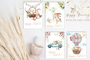 Easter Bunny. Watercolor collection, an Object Graphic by Ana-Sakuta (Thumbnail 11 of 27)