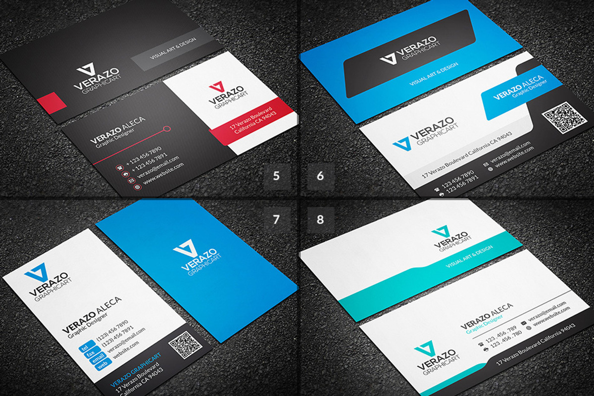 12 Business Card Mini Bundle, a Business Card Template by Verazo (Photo 3 of 4)