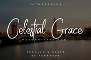 Celestial Grace, a Handwritten Font by Fernande (Thumbnail 1 of 7)