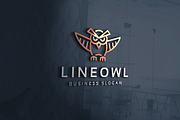 Line Smart Owl Logo, a Branding & Logo Template by Design_Planet (Thumbnail 1 of 4)