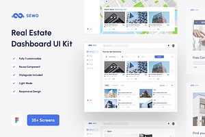 Sewo - Real Estate Dashboard UI Kit