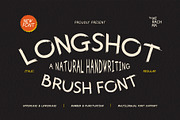 Long Shot - Brush Font, a Sans Serif Font by Mirachma Project (Thumbnail 1 of 10)