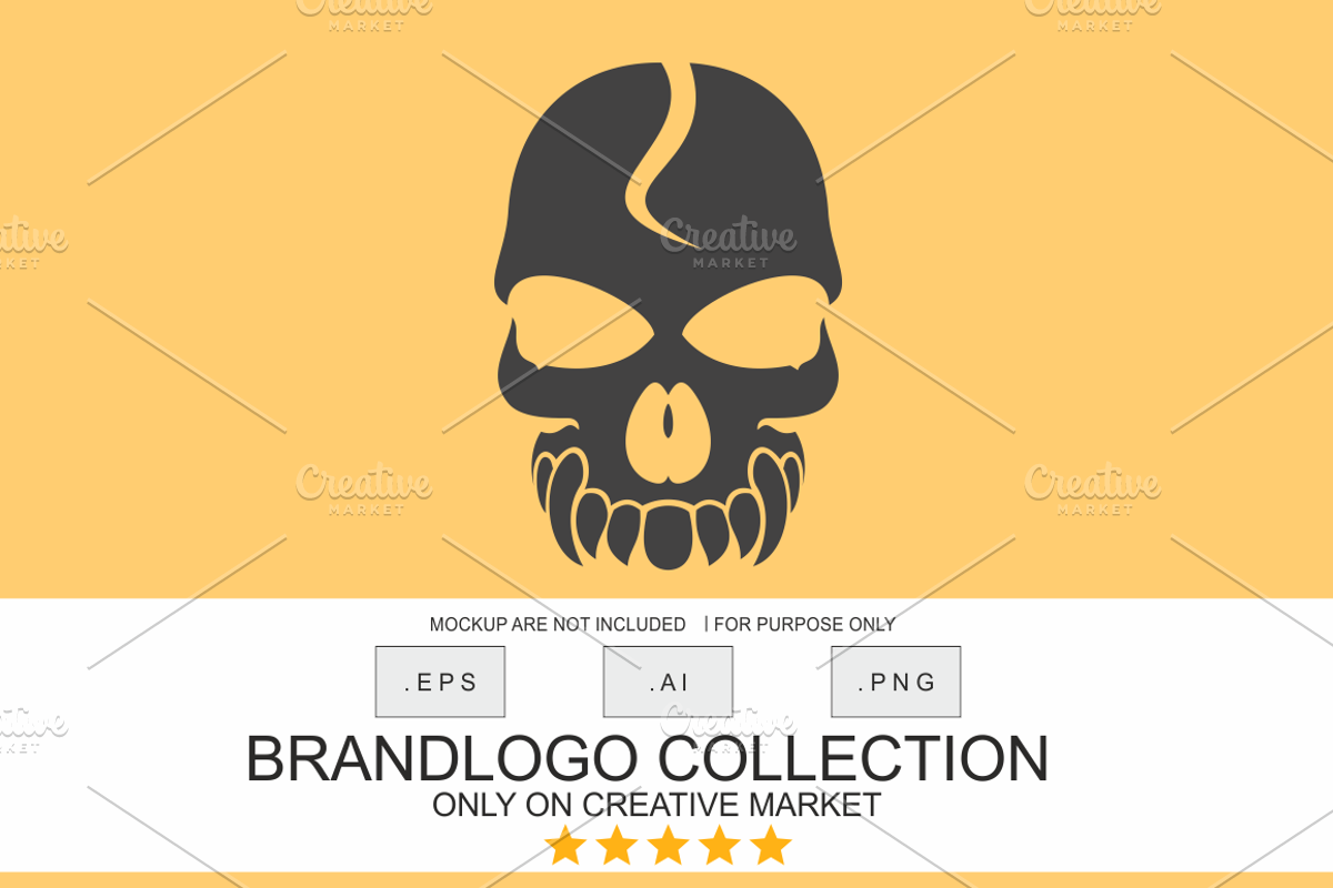 Skull Head, a Branding & Logo Template by Brandlogo