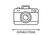Photo camera linear icon | Outline Icons ~ Creative Market