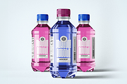 Set of Three Plastic Bottles Mockup, a Household Mockup by Se٧enStudio (Thumbnail 2 of 2)
