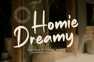 Homie Dreamy A Handwritten Font