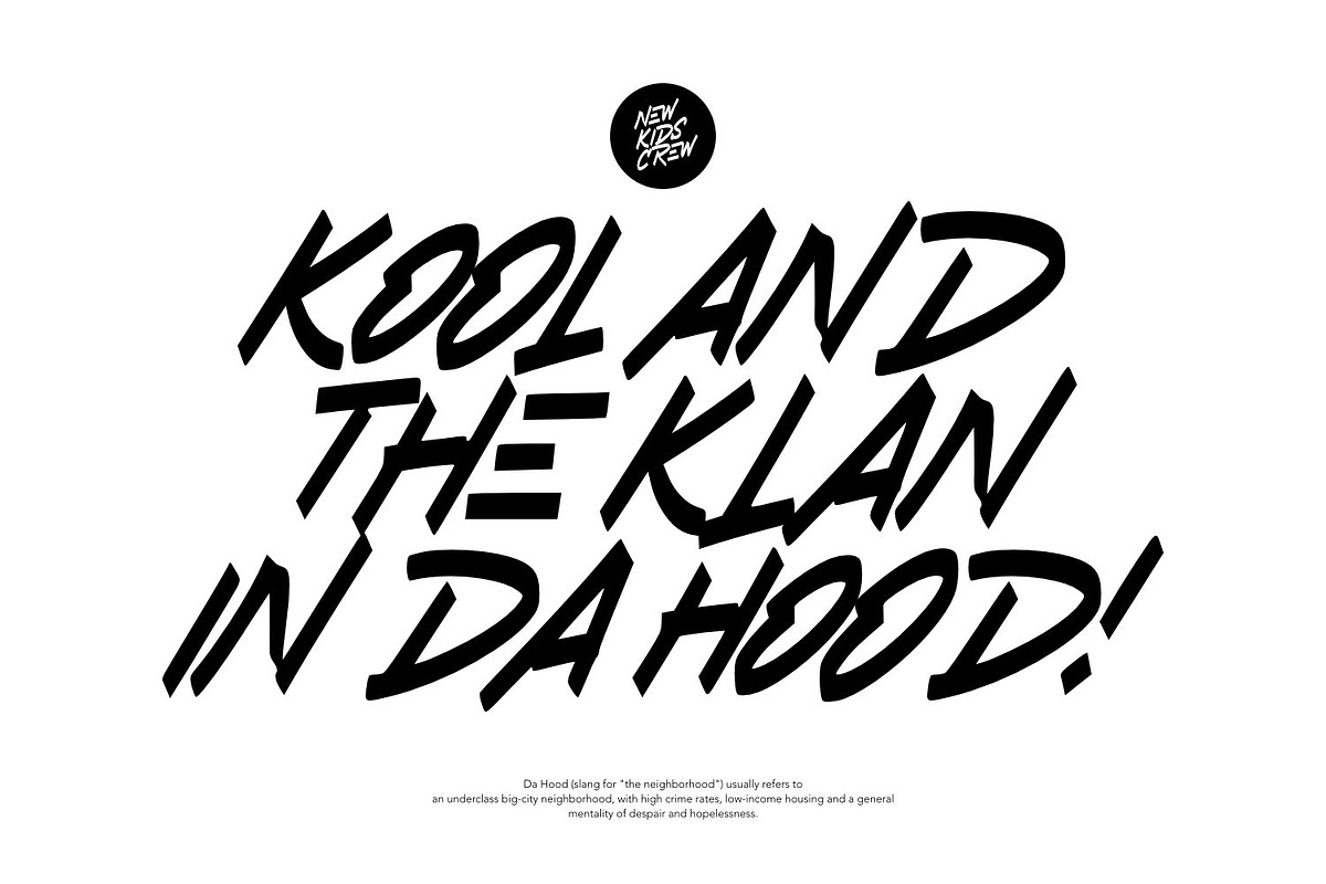 New Kids Crew - Graffiti Type, a Font by ikiiko (Photo 2 of 8)