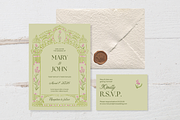 Green, pink and regal Stationery, a Templates & Theme by Gabba Delgado (Thumbnail 3 of 7)