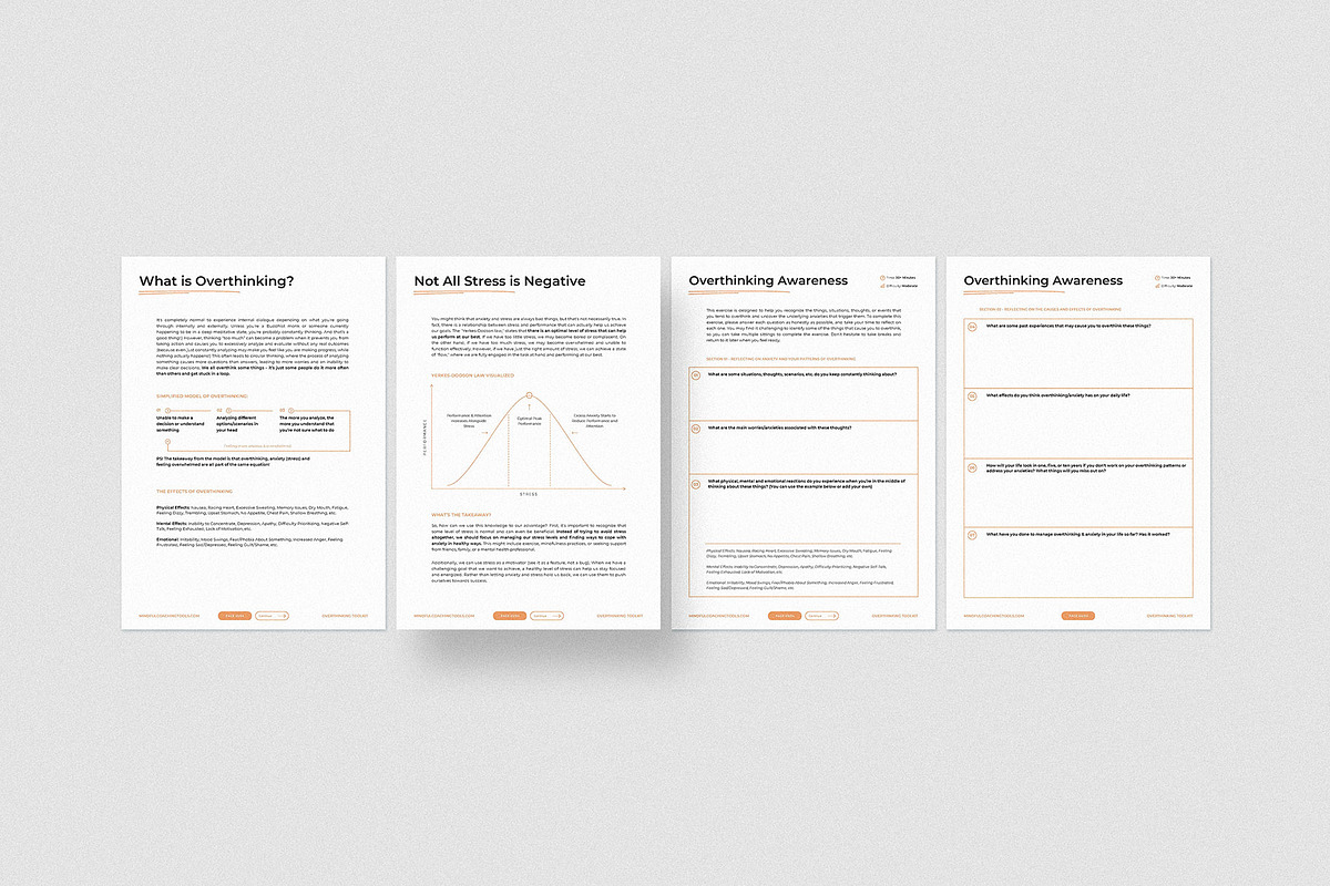 Overthinking and Anxiety Toolkit, a Templates & Theme by AndrewPixel (Photo 5 of 17)