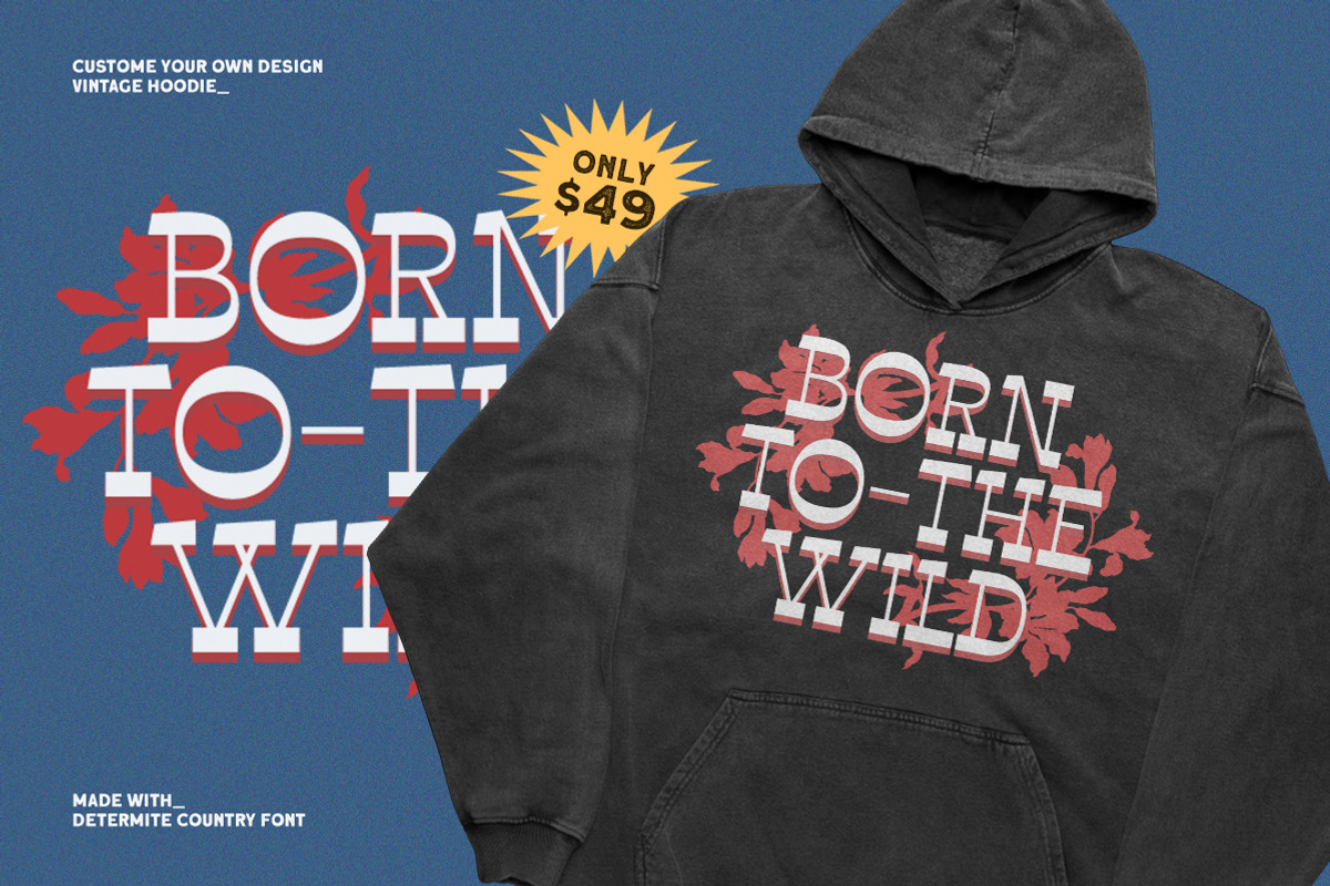Determite Country - Display Typeface, a Font by Letterhend Studio (Photo 4 of 9)