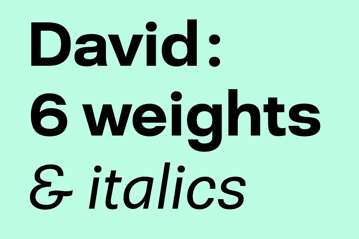 David, a Sans Serif Font by A is for... (Photo 1 of 6)