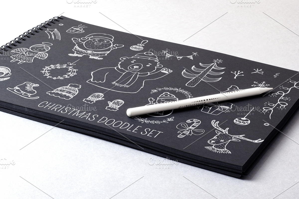 Christmas doodle set, a Decorative Illustration by Hala (Photo 3 of 3)