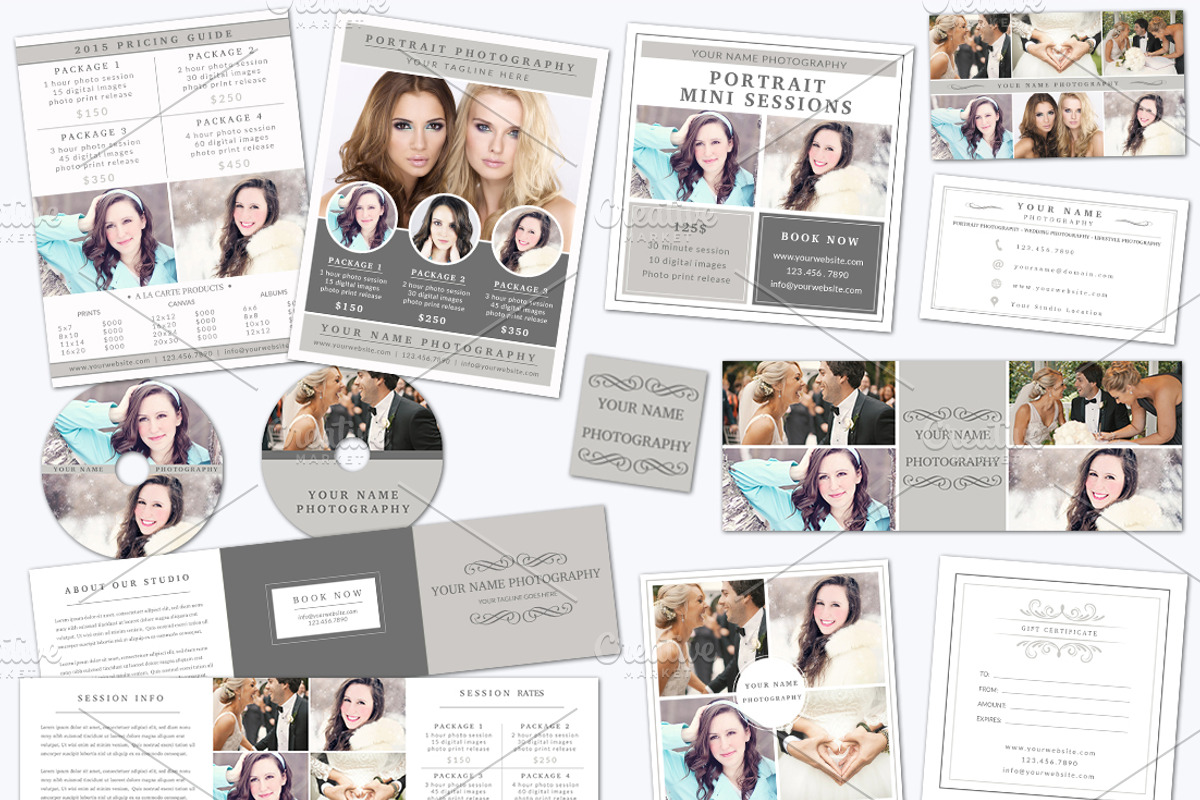 Photography Marketing Set 001, a Marketing Template by NM-Design-Studio